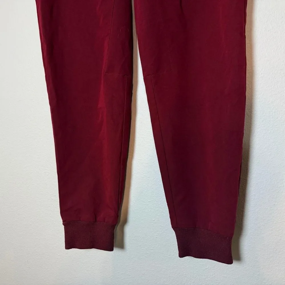 Figs Tansen Jogger Scrub Pants Mens Size Large Burgundy Dark Red